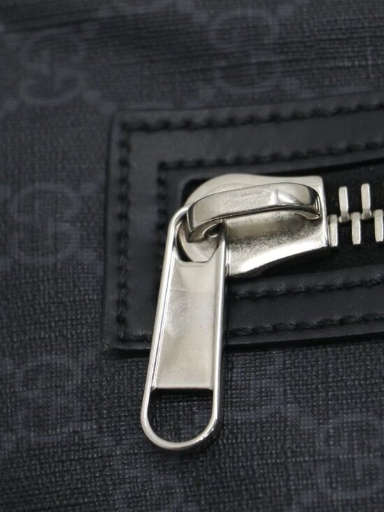 GUCCI GG Supreme Sling Backpack Belt Bag Sherry Line - Black main image 4